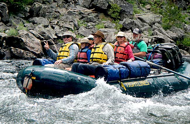 Rafting the Middle fork Salmon River Idaho