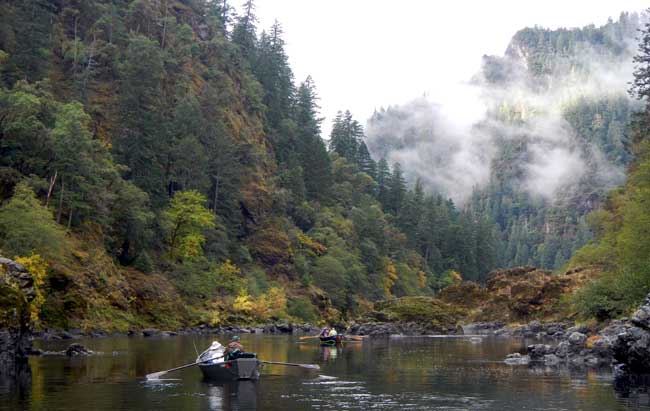 Jeff Helfrich Fly Fishing Rogue River in Southern Oregon